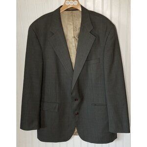 Chaps Ralph Lauren Canada Wool Glen Plaid 2-Button Single Vent Suit Jacket 46T